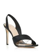 Pour La Victoire Women's Elly Leather Illusion High Heel Slingback Sandals