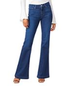Paige Genevieve Flare Jeans In Model