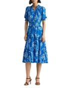 Lauren Ralph Lauren Tropical Print Tiered Dress