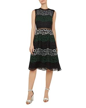 Ted Baker Inarra Color-block Lace Dress