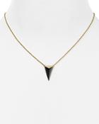 Alexis Bittar Faceted Pyramid Pendant Necklace, 15