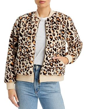 Chaser Leopard Print Bomber Jacket