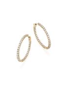 Bloomingdale's Diamond Inside Out Hoop Earrings In 14k Yellow Gold, 5.0 Ct. T.w. - 100% Exclusive