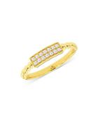 Bloomingdale's Diamond Pave Ring In 14k Yellow Gold, 0.10 Ct. T.w. - 100% Exclusive