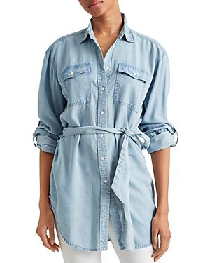 Lauren Ralph Lauren Belted Button Up Shirt