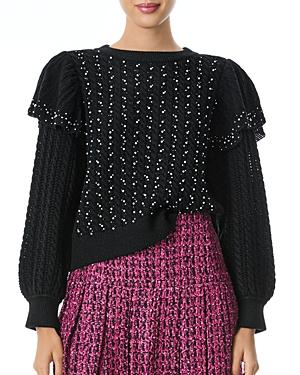 Alice And Olivia Rosi Embellished Sweater