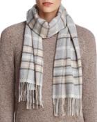 C By Bloomingdale's Multi Plaid Cashmere Scarf - 100% Exclusive