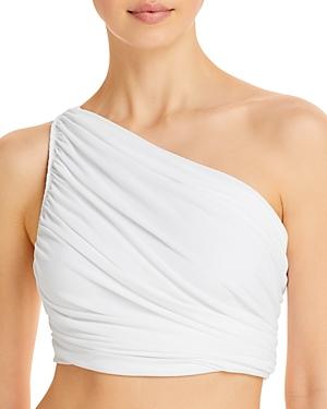 Norma Kamali Diana One Shoulder Swim Top