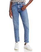 Agolde Toni Mid Rise Straight Leg Jeans In Dime