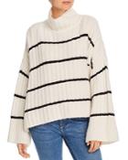 Eleven Six Talia Striped Poncho Sweater
