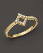 Khai Khai Diamond Khai Square'd Knuckle Ring In 18k Yellow Gold, .05 Ct. T.w.