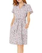 Foxcroft Vienna Floral Print Cotton Dress
