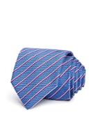 Hugo Textured Stripe Silk Skinny Tie