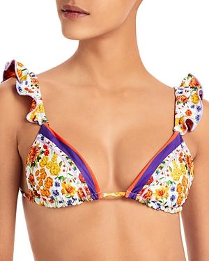Agua Bendita Rosie Reversible Printed Bikini Top