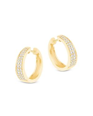 Bloomingdale's Diamond Pave Small Hoop Earrings In 14k Yellow Gold, 0.50 Ct. T.w. - 100% Exclusive