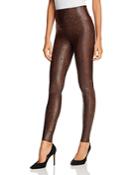 Spanx Snake-print Faux Leather Leggings