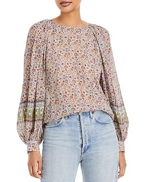 Vanessa Bruno Stan Printed Puff Sleeve Blouse