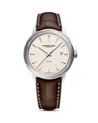 Raymond Weil Maestro Brown Leather Strap Automatic Watch, 39.5mm