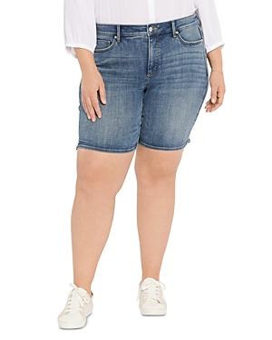 Nydj Plus Ella Denim Shorts In Seline