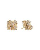 David Yurman 18k Yellow Gold Angelika Diamond Spray Stud Earrings