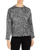 Eileen Fisher Petites Funnel Neck Box Top