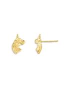 Zoe Lev 14k Yellow Gold Unicorn Stud Earrings