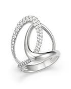 Diamond Statement Ring In 14k White Gold, .85 Ct. T.w. - 100% Exclusive