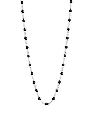 Gigi Clozeau 18k White Gold Classic Gigi Resin Bead Collar Necklace, 16.5