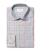 Eton Checked Contemporary Fit Button Down Shirt