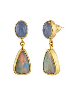 Gurhan 24k/18k Yellow Gold Opal Drop Earrings