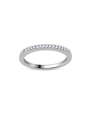 Unique Designs Diamond Accent Eternity Band In 10k White Gold, 0.10 Ct. T.w. (62% Off) - Comparable Value $390