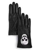 Aqua Skull Leather Tech Gloves - 100% Exclusive