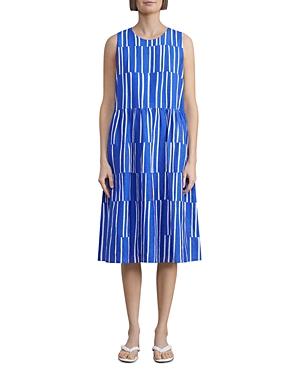 Lafayette 148 New York Cass Broken Stripe Dress
