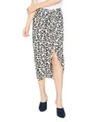 Sanctuary Cinch Me Up Leopard-print Midi Skirt