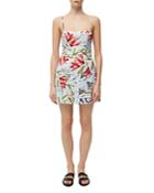 French Connection Cadencia Whisper Floral-print Mini Dress