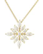 Roberto Coin 18k Yellow Gold Disney Frozen Large Diamond Wheat Pendant Necklace, 18