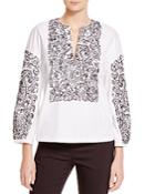 Tory Burch Embroidered Doodle Cotton Tunic