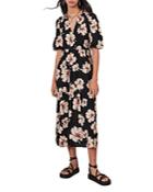 Ba & Sh Kory Floral Print Midi Dress