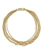 14k Yellow Gold Multi Strand Chain Bracelet - 100% Exclusive