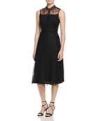 Sandro Krystal Lace Overlay Dress - 100% Bloomingdale's Exclusive