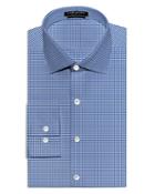 Vardama Canal Micro Check Stain Resistant Regular Fit Dress Shirt