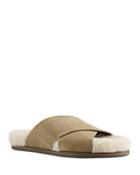 Marc Fisher Ltd. Women's Canna Shearling Slide Sandals