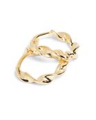 Aqua Twisted Hoop Earrings In 18k Gold Vermeil Sterling Silver - 100% Exclusive