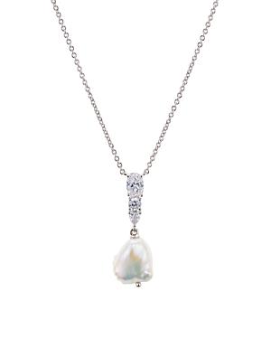 Nadri Eliza Cultured Freshwater Pearl Pendant Necklace, 16-18