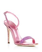 Giuseppe Zanotti Women's Glittered Leather Slingback High Heel Sandals - 100% Exclusive