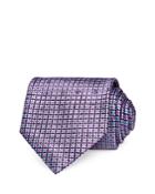 Ermenegildo Zegna Mini Floret Grid Silk Classic Tie