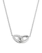 Ippolita Sterling Silver Cherish Interlocking Diamond Link Necklace, 16