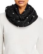 Aqua Embellished Knit Loop Scarf - 100% Exclusive