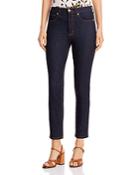 Tory Burch Straight-leg Jeans In Resin Rinse