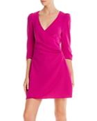 Cinq A Sept Theo Ruched Faux Wrap Mini Dress